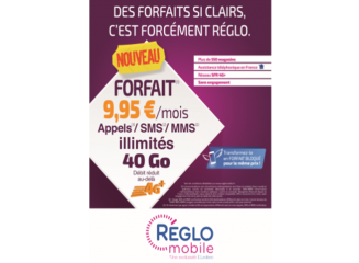 Réglo Mobile lance une nouvelle offre avec 40Go d'Internet mobile à 9,95€ seulement
