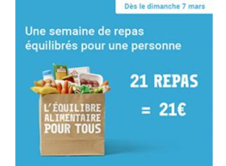Précarité alimentaire. E.Leclerc lance la semaine de repas* équilibrés : 21 repas pour 21 euros, soit 1 euro par repas